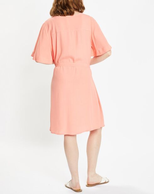 Robe Cathy Midi imprimée rose