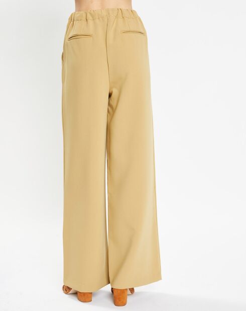 Pantalon large Pierrot Pol kaki clair