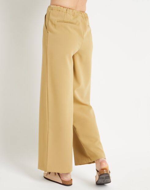 Pantalon large Pierrot Pol kaki clair