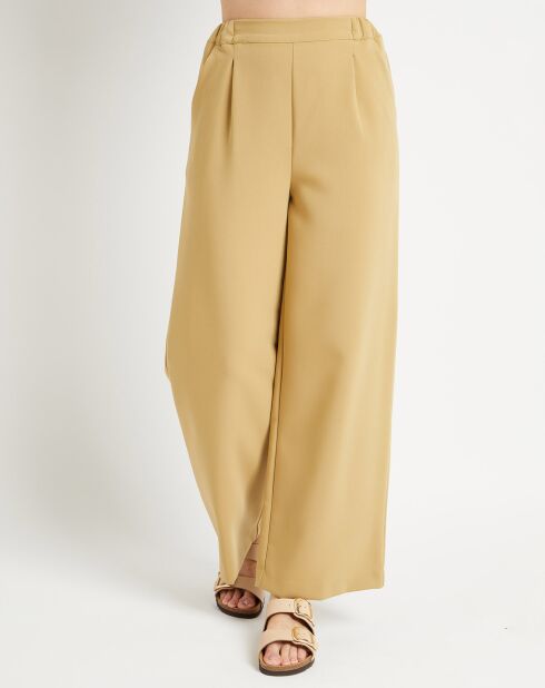 Pantalon large Pierrot Pol kaki clair