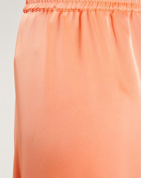 Jupe en Satin Polly orange