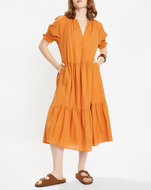 Dunkelorangenes Millie Kleid