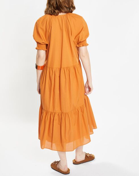 Dunkelorangenes Millie Kleid