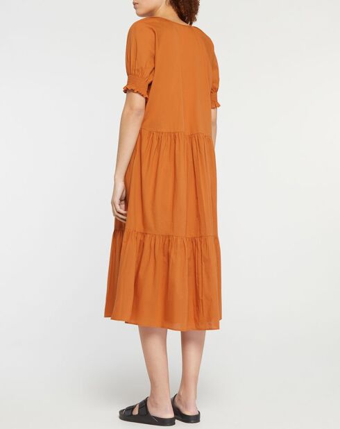 Dunkelorangenes Millie Kleid