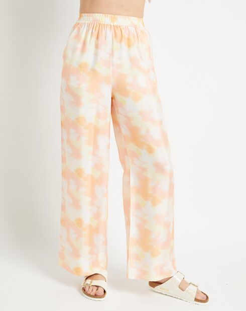 Pantalon Porto imprimé multicolore