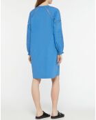 Robe en Coton Bio Paphos bleu moyen