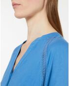 Robe en Coton Bio Paphos bleu moyen