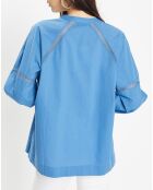 Top en Coton Bio Patmos bleu moyen