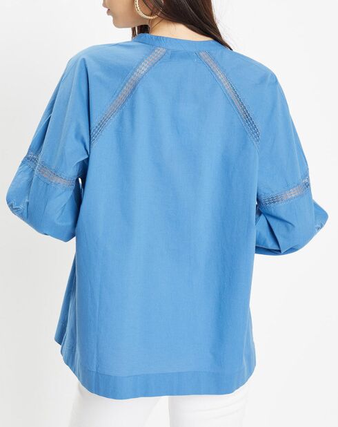 Top en Coton Bio Patmos bleu moyen