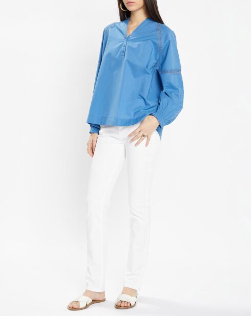 Top en Coton Bio Patmos bleu moyen