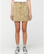 Jupe en Denim Puce kaki clair