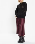 Pull en Maille pointelle mousseuse noir