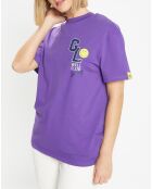 T-Shirt en Coton bio Smiley violet