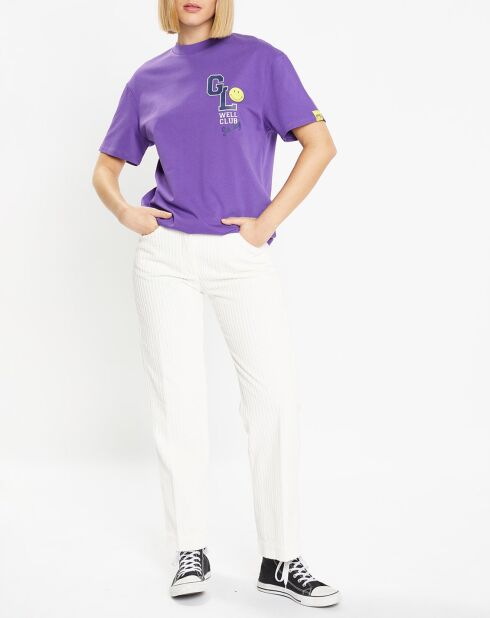 T-Shirt en Coton bio Smiley violet