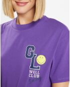 T-Shirt en Coton bio Smiley violet