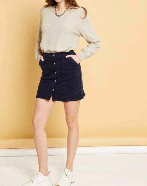 Jupe en Velours côtelé Amber midnight