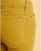 Pantalon slim en Velours côtelé Arizona ocre