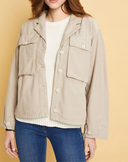 Veste Gabardine Ashley beige