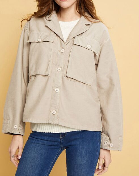 Veste Gabardine Ashley beige