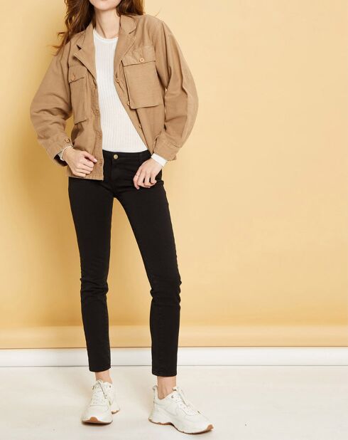 Veste en Gabardine Stretch Ashley dune