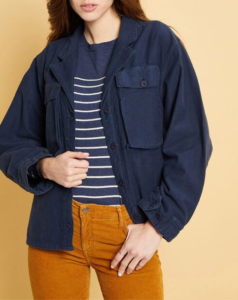 Veste Gabardine Ashley encre