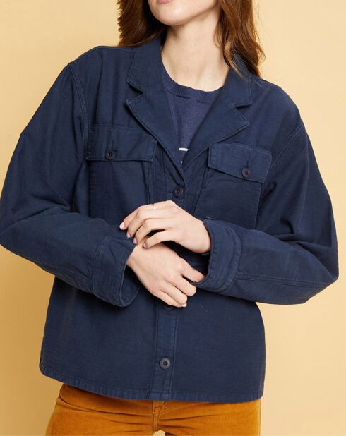 Veste Gabardine Ashley encre