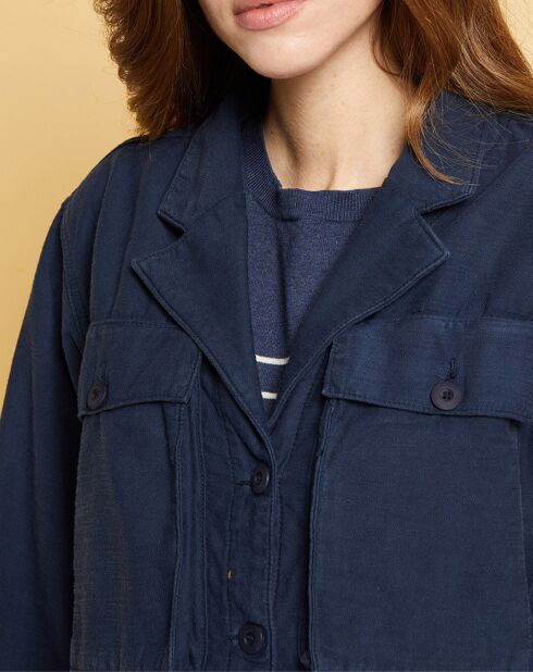 Veste Gabardine Ashley encre