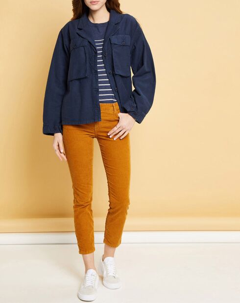 Veste Gabardine Ashley encre