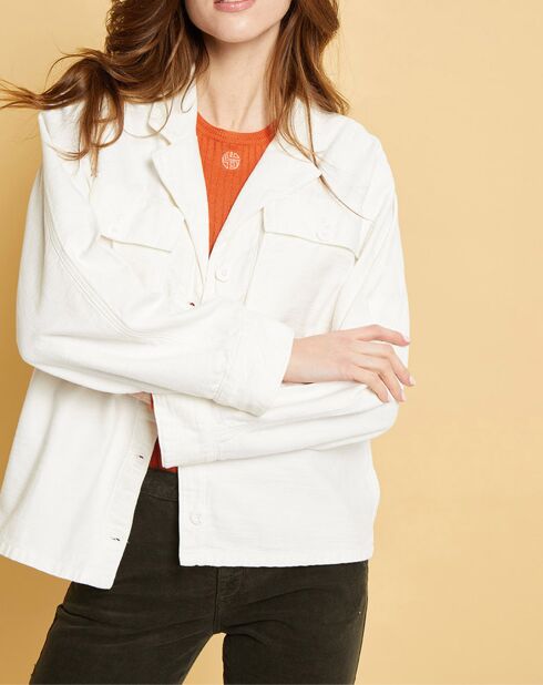Veste Gabardine Ashley blanche