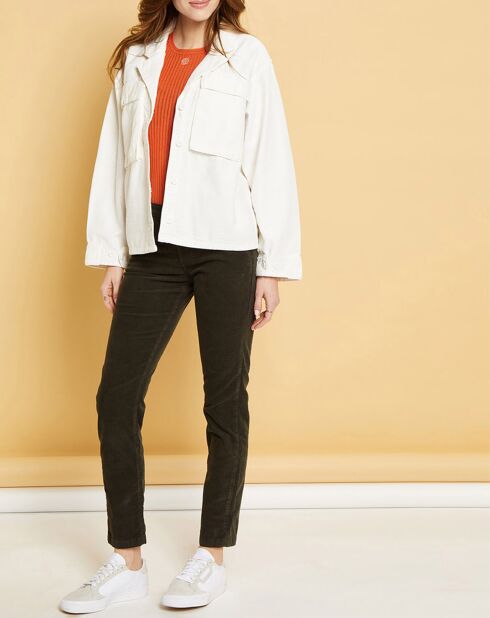 Veste Gabardine Ashley blanche