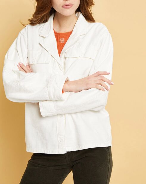 Veste Gabardine Ashley blanche