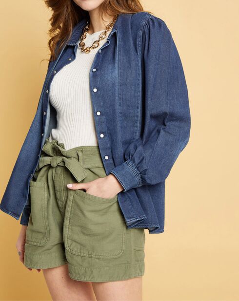 Chemise en jean Blue Ella aged wash