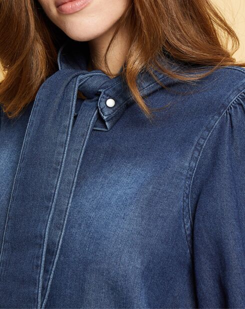 Chemise en jean Blue Ella aged wash