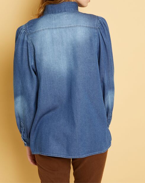 Chemise en jean Blue Ella worn