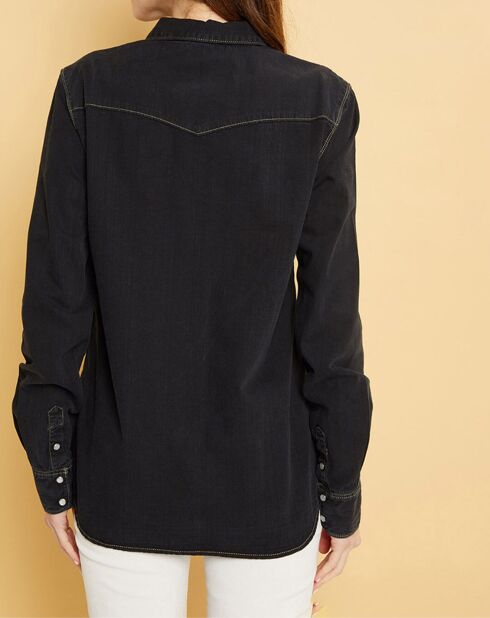 Chemise Denim Gainsbars blue black