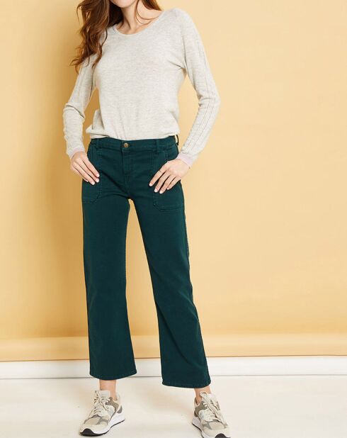 Jean  Denim Georgia vert bouteille