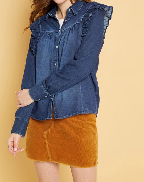 Chemise en jean Blue Gilda aged wash