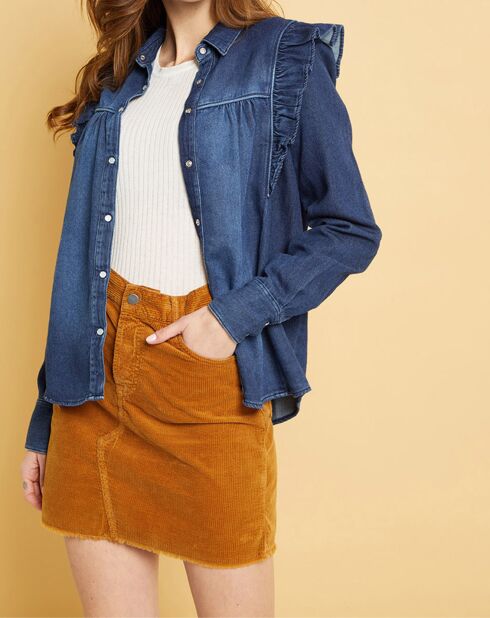 Chemise en jean Blue Gilda aged wash