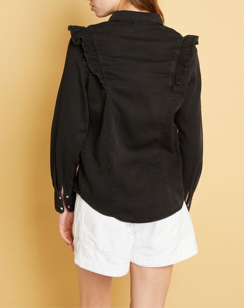 Chemise en jean Natural Gilda black stone