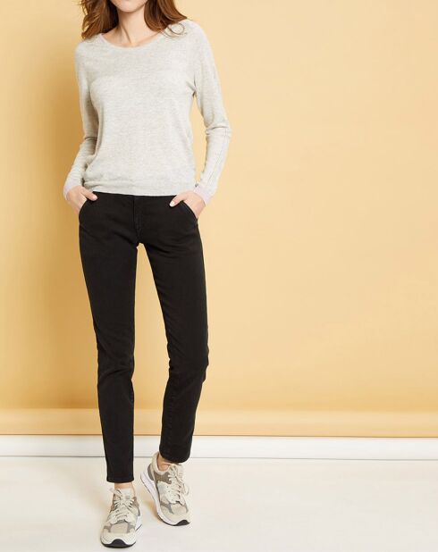 Jean droit Natural Mels black stone