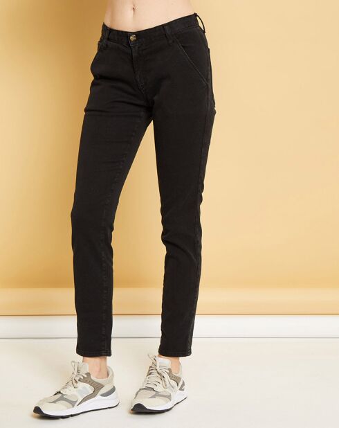 Jean droit Natural Mels black stone