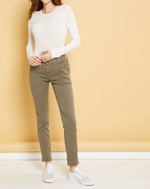 Jean droit Natural Mels vert algue
