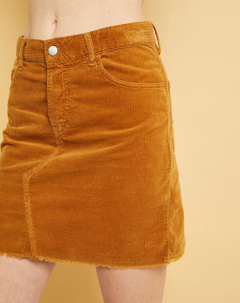 Jupe Velours Mona caramel