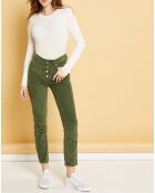 Pantalon en Velours Grosse Cote Nevada aloe vera