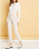 Pantalon en Velours Grosse Cote Nevada sable