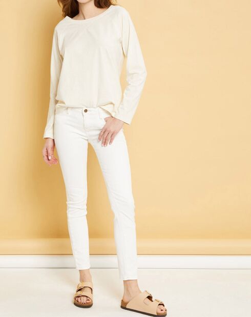 Jean Denim Craft Scarlett blanc