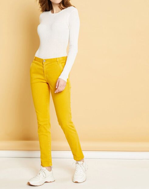 Pantalon chino Natural Tess curry