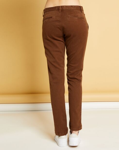 Pantalon chino Natural Tess moka