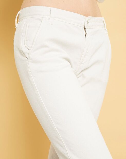 Pantalon chino Natural Tess craie