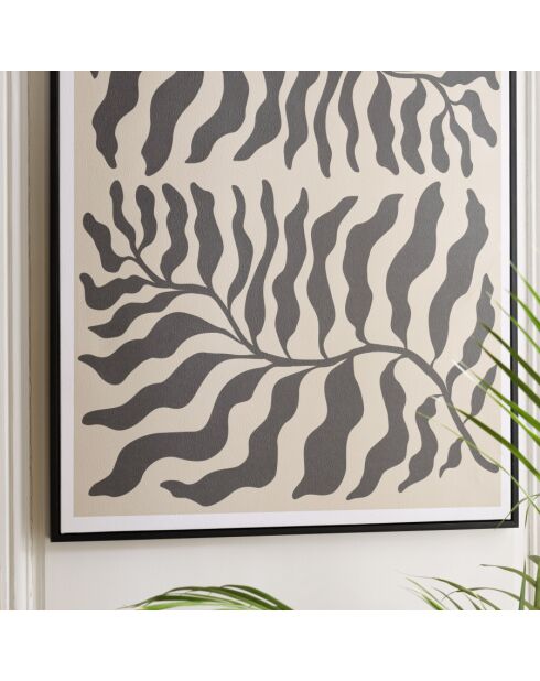 Décoration murale C - 63x93cm en papier japonais, cadre noir